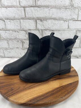 Ecco Touch 15 Womens Sz. 7/38 Black Leather Gore-Tex Waterproof Ankle Boots